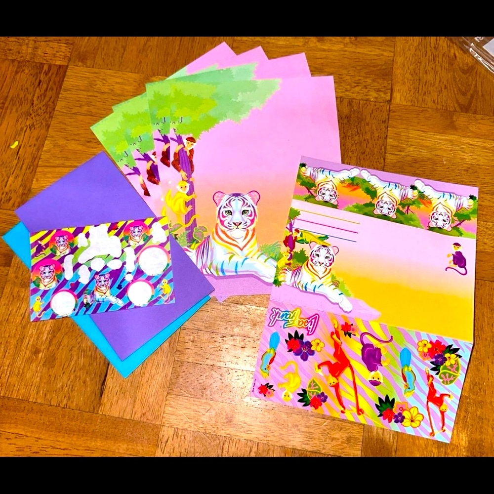Vintage Lisa Frank white tiger